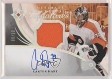 2020-21 Upper Deck Ultimate Collection Ultimate Material Signatures Carter Hart #UMS-CH card