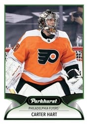 2021-22 Parkhurst Base Set Carter Hart #161 card