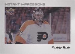 2022-23 Upper Deck Instant Impressions Carter Hart #PZ-7 card