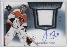 2022-23 Upper Deck Ultimate Collection Ultimate Material Signatures Carter Hart #UMS-CH card