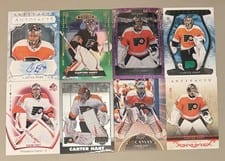 2023-24 Upper Deck Artifacts Autograph Facts Carter Hart #AF-CH card
