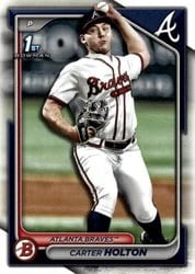 2024 Bowman Draft Base Set Carter Holton #BD-74 card