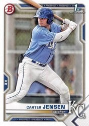 2021 Bowman Draft Base Set Carter Jensen #BD-106 card
