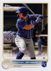 2022 Topps Pro Debut Base Set Carter Jensen #PD-100 card