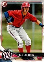 2018 Bowman Draft Base Set Carter Kieboom #BD-93 card