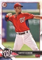 2018 Bowman Prospects Carter Kieboom #BP7 card