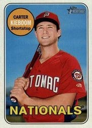 2018 Topps Heritage Minor League Base Set Carter Kieboom #46 card