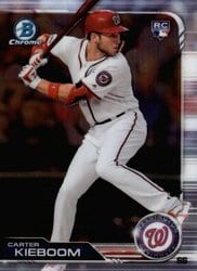 2019 Bowman Chrome Base Set Carter Kieboom #74 card
