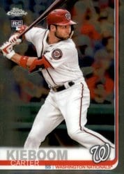 2019 Topps Chrome Update Base Set Carter Kieboom #22 card