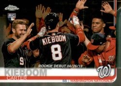 2019 Topps Chrome Update Base Set Carter Kieboom #59 card
