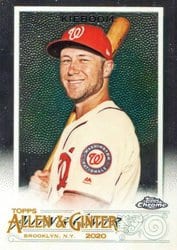 2020 Topps Allen & Ginter Chrome Base Set Carter Kieboom #169 card