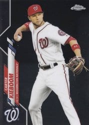 2020 Topps Chrome Base Set Carter Kieboom #171 card