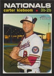 2020 Topps Heritage Base Set Carter Kieboom #662 card