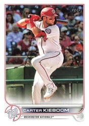 2022 Topps Base Set Carter Kieboom #580 card