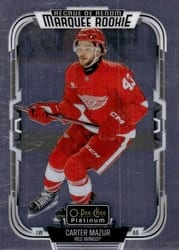 2025-26 O-Pee-Chee Platinum Base Set Carter Mazur #227 card