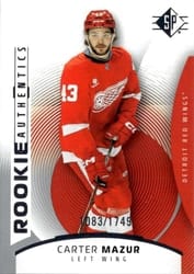 2025-26 SP Base Set Carter Mazur #132 card