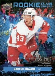 2025-26 Upper Deck Rookie Class Commemorations Carter Mazur #RC-22 card