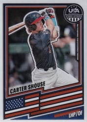 2026 Panini Stars & Stripes Prizm Base Set Carter Shouse #180 card