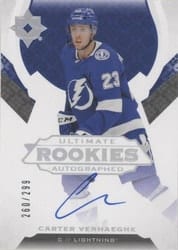 2019-20 Upper Deck Ultimate Collection Base Set Carter Verhaeghe #140 card
