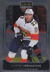 2021-22 O-Pee-Chee Platinum Base Set Carter Verhaeghe #94 card