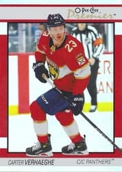 2025-26 O-Pee-Chee OPC Premier Carter Verhaeghe #P-67 card