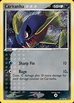 Deoxys Carvanha #56 card