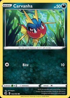 Fusion Strike Carvanha #162 card