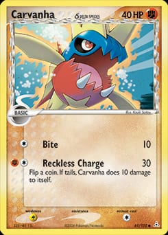 Holon Phantoms Carvanha δ #61 card