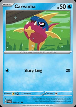 Obsidian Flames Carvanha #46 card