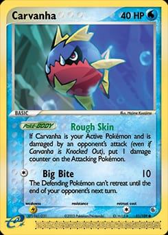 Ruby & Sapphire Carvanha #51 card