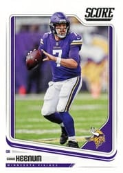 2018 Score Base Set Case Keenum #196 card