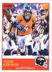2019 Score Base Set Case Keenum #12 card