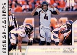 2019 Score Signal-Callers Case Keenum #SC-13 card