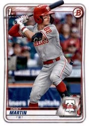 2020 Bowman Draft Base Set Casey Martin #BD-73 card