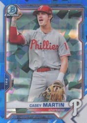 2021 Bowman Sapphire Edition Base Set Casey Martin #BCP-92 card