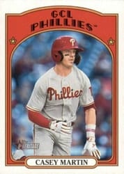 2021 Topps Heritage Minor League Base Set Casey Martin #105 card
