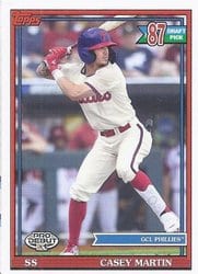 2021 Topps Pro Debut Base Set Casey Martin #PD-177 card