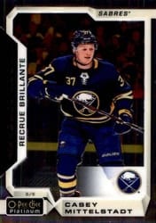 2018-19 O-Pee-Chee Platinum Base Set Casey Mittelstadt #190 card