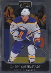 2021-22 O-Pee-Chee Platinum Base Set Casey Mittelstadt #65 card
