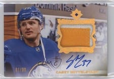 2023-24 Upper Deck Ultimate Collection Ultimate Access Autograph Patch Casey Mittelstadt #UA-CM card