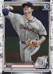 2020 Bowman Chrome Prospects Casey Mize #BCP-142 card