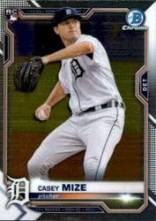 2021 Bowman Chrome Base Set Casey Mize #9 card