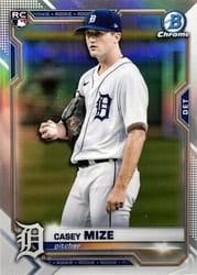 2021 Bowman Chrome Base Set Casey Mize #9b card