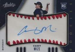 2021 Panini Absolute Base Set Casey Mize #122 card