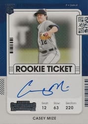 2021 Panini Contenders Base Set Casey Mize #115 card