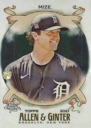 2021 Topps Allen & Ginter Chrome Base Set Casey Mize #138 card