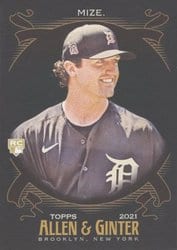 2021 Topps Allen & Ginter X Base Set Casey Mize #138 card