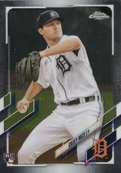 2021 Topps Chrome Base Set Casey Mize #4 card