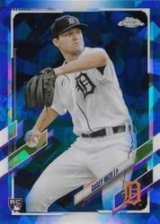 2021 Topps Chrome Sapphire Edition Base Set Casey Mize #321 card