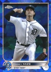 2022 Topps Chrome Sapphire Edition Base Set Casey Mize #431 card